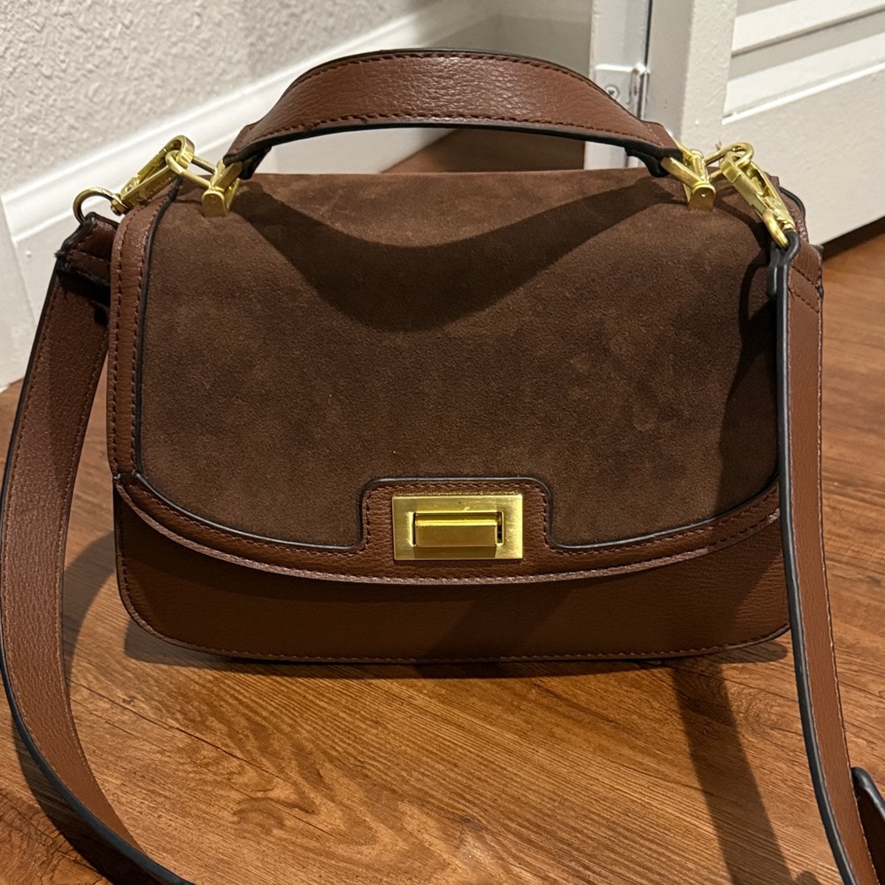 BCBGeneration Brown Leather Shoulder Bag - Picture 2 of 7
